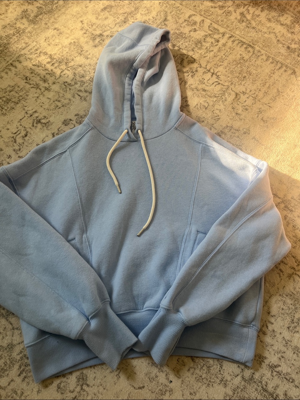 Light Blue Women’s Hooded Sweatshirt Offline by Aerie